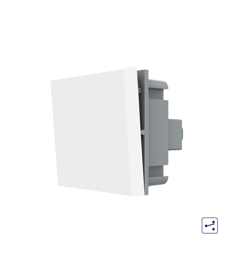 Modul Intrerupator Simplu Mecanic si Cap Scara LIVOLO, alb