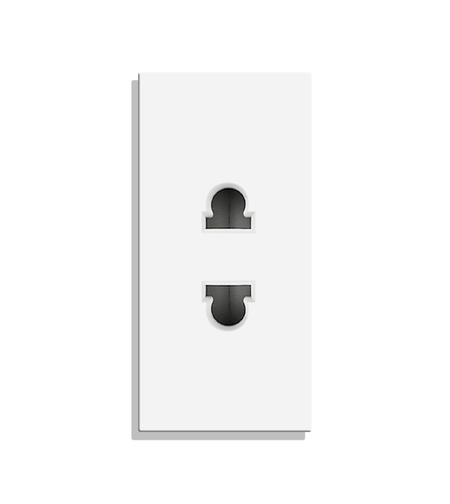 Modul Priza Simpla Ingusta LUXION, alb