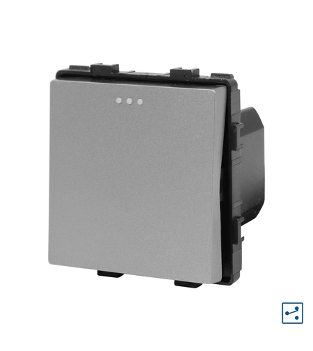 Modul Intrerupator Simplu Cap Scara Mecanic LUXION, gri