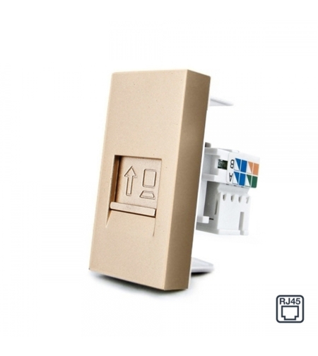 Priza internet Livolo, auriu