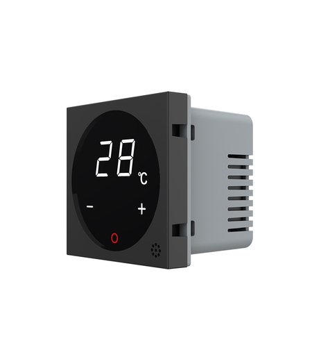 Modul termostat Livolo pentru sisteme de incalzire electrice - Serie noua, negru