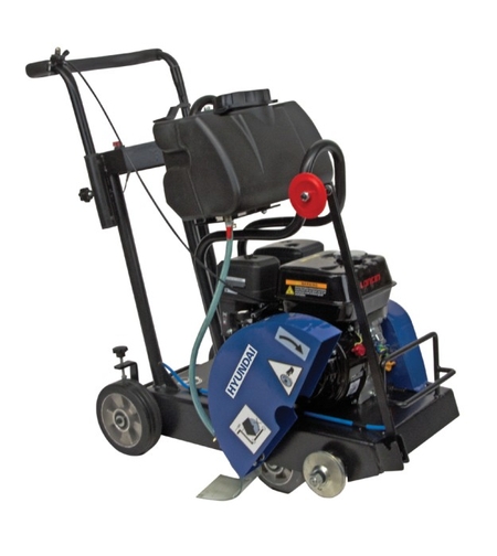 Taietor de beton si asfalt Hyundai HY-FC350 L, motor Loncin pe benzina in 4 timpi, 6.5 CP, adancime max. de taiere 80 mm, disc de 350 mm inclus