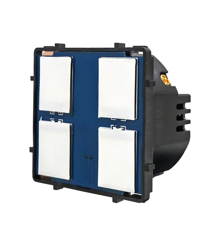 Modul Intrerupator Cvadruplu din Silicon cu Touch LUXION