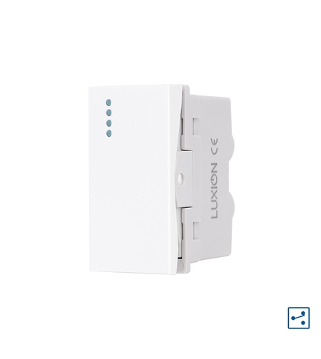 Modul Intrerupator Simplu Cap-Cruce Mecanic 1M LUXION, Standard Italian, alb