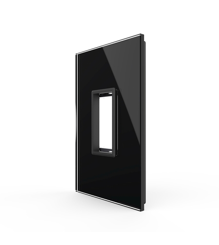 Rama din sticla Livolo standard Italian 1 modul - Serie noua, negru