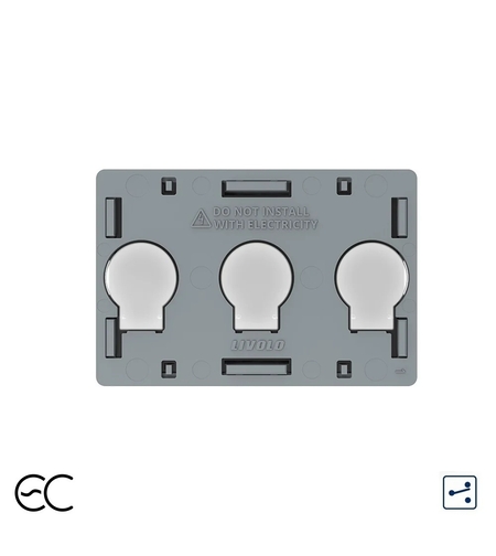 Modul Intrerupator Triplu Cap Scara / Cruce cu Touch LIVOLO, protocol ZigBee EC - standard Italian