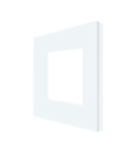 Rama Simpla LUXION Din Sticla, alb