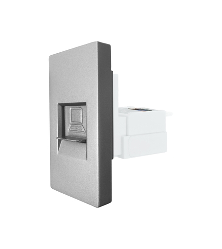 Modul Priza Internet CAT6 RJ45 1M LUXION, gri