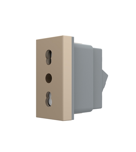 Modul priza simpla ingusta LIVOLO, auriu