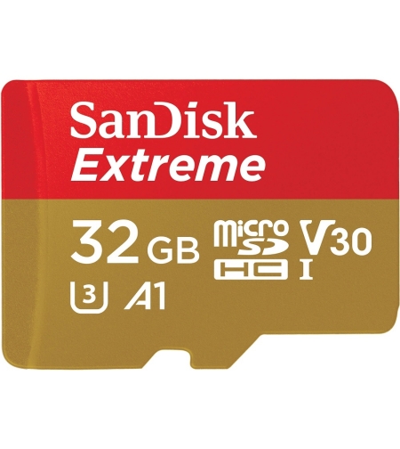 Card de memorie SanDisk Micro SD cu Adaptor SD, Memorie 32 GB, Class 10, Standard UHS-I U3