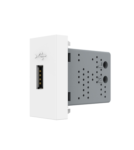 Priza USB Livolo, alb