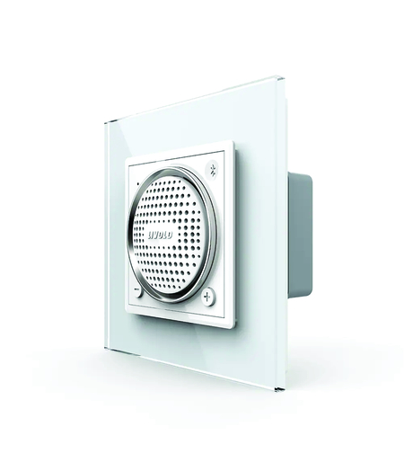 Boxa Bluetooth Livolo cu Rama din Sticla, alb