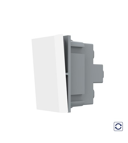 Modul Intrerupator Simplu Mecanic cu Reset LIVOLO - Serie Noua, alb
