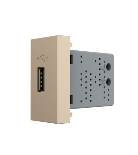 Priza USB Livolo, auriu