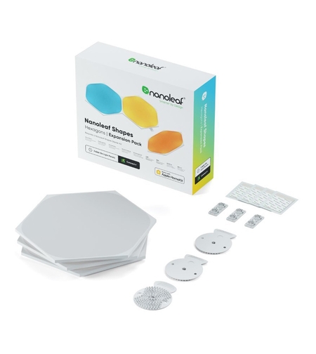 Kit extensie 3 panouri pentru Nanoleaf Shapes Hexagons, 300 Lumeni, LED, 230 V