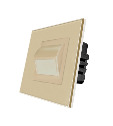 Lampa de Veghe LUXION cu Rama de Sticla, auriu