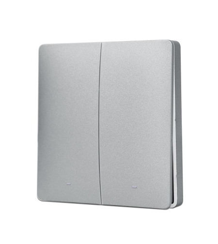 Telecomanda Dubla Tip Comutator, Auto-Alimentata LUXION, gri