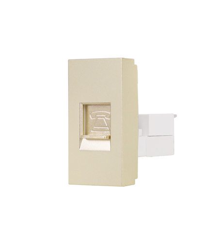 Modul Priza Telefon 1M LUXION, Standard Italian, auriu