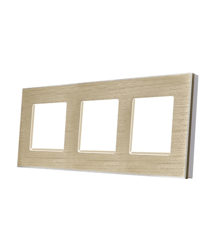 Rama Tripla din Aluminiu LUXION, auriu