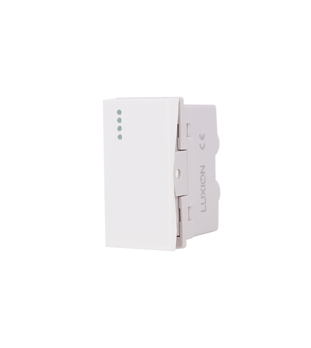 Modul Intrerupator Simplu Mecanic 1M LUXION, Standard Italian, alb