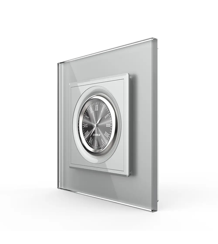 Ceas Mecanic Livolo cu Rama din Sticla Securizata, gri