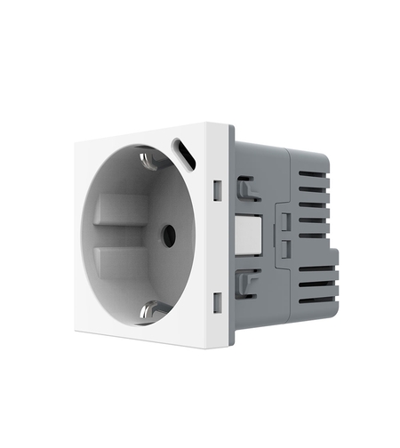 Modul Priza Schuko + USB-C LIVOLO, Standard German - Serie Noua, alb