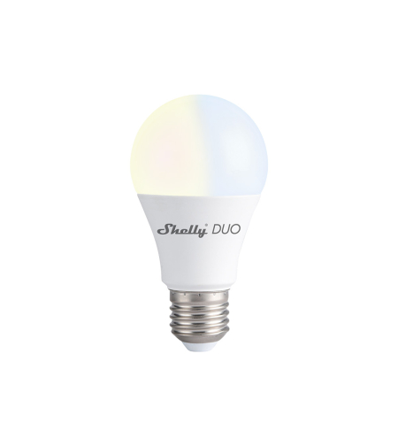 Bec LED inteligent Shelly Duo, Wi-Fi, E27, 9W, Temperatura culoare 800 LM
