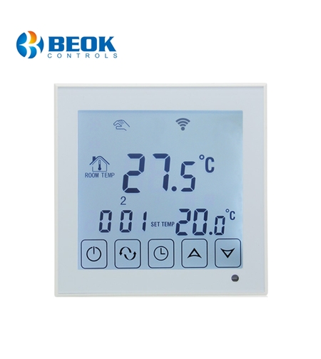 Termostat Wi-Fi pentru incalzirea electrica in pardoseala BeOk TDS23WIFI-EP, Tuya