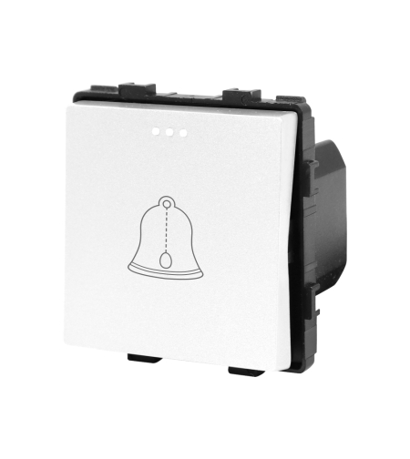 Modul Buton Sonerie Mecanic LUXION, alb