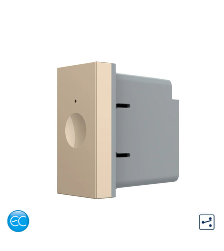 Modul Intrerupator Simplu Cap Scara / Cruce cu Touch LIVOLO 1M standard Italian, Protocol ZigBee EC, auriu