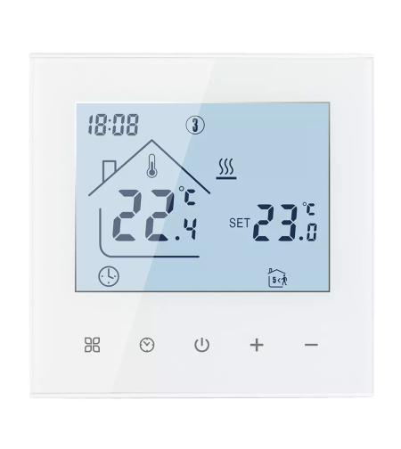 Termostat pentru incalzirea termica pe gaz BeOk TDR89-WPB, alb