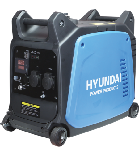 Generator portabil tip inverter Hyundai HY3500XSE cu motor pe benzina, 3.5kVA
