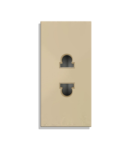 Modul Priza Simpla Ingusta LUXION, auriu