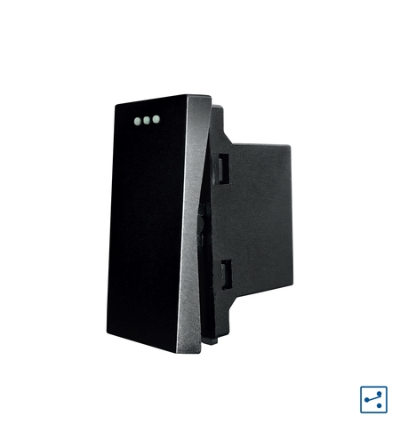 Modul Intrerupator Simplu Cap Scara Mecanic 1M LUXION, negru