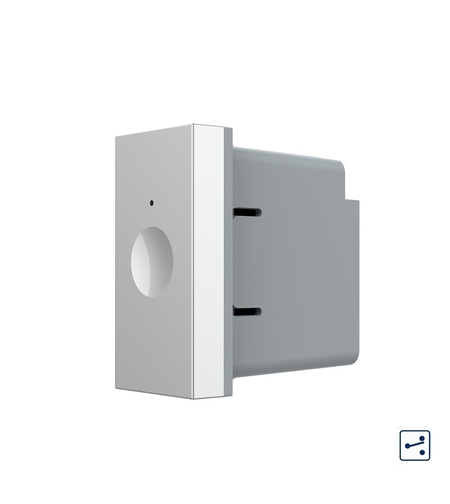 Modul intrerupator simplu cap scara / cruce cu touch Livolo 1M standard Italian, Serie noua, gri