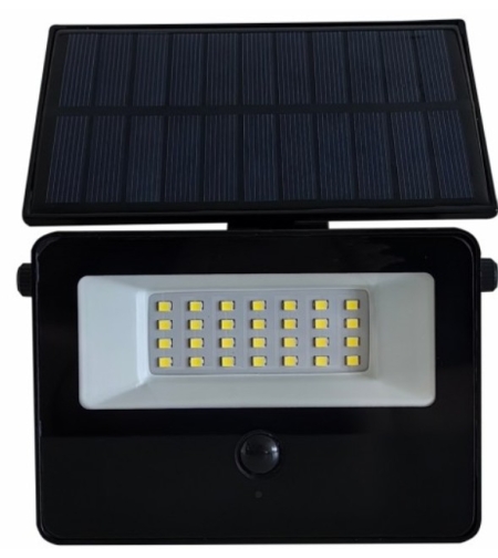 Proiector cu panou solar reglabil 5V/1.5w 6500K 140x133x60mm 50W