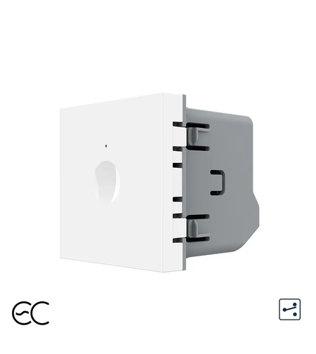 Modul Intrerupator Simplu Cap Scara / Cruce, ZigBee EC cu Touch LIVOLO - Serie Noua, alb
