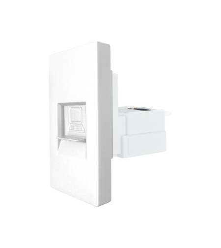 Modul Priza Internet CAT6 RJ45 1M LUXION, alb