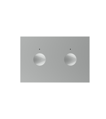 Modul intrerupator dublu cu touch Livolo standard Italian, Serie noua, gri