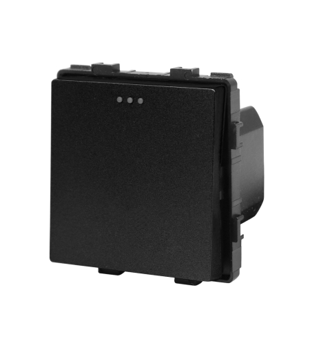 Modul Intrerupator Simplu Mecanic LUXION, negru