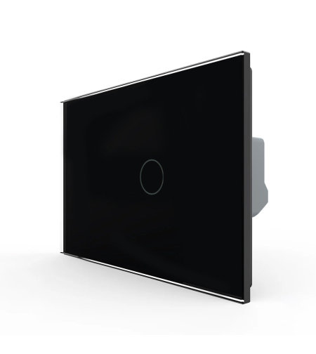 Intrerupator Simplu cu Touch LIVOLO din Sticla, Standard Italian – Serie Noua, negru