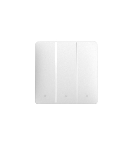 Telecomanda Tripla Tip Comutator, Auto-Alimentata LUXION, alb