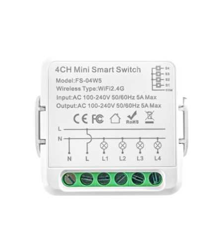 Releu LUXION 4 Canale cu Timer, Wi-Fi, Control Aplicatie