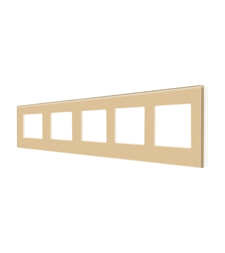 Rama Cvintupla LUXION Din Sticla, auriu