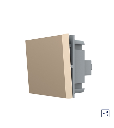 Modul Intrerupator Simplu Mecanic si Cap Scara LIVOLO, auriu