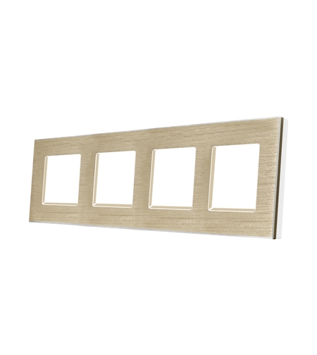 Rama Cvadrupla din Aluminiu LUXION, auriu