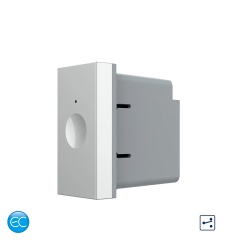 Modul Intrerupator Simplu Cap Scara / Cruce cu Touch LIVOLO 1M standard Italian, Protocol ZigBee EC, gri