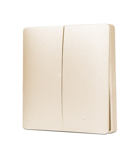 Telecomanda Dubla Tip Comutator, Auto-Alimentata LUXION, auriu