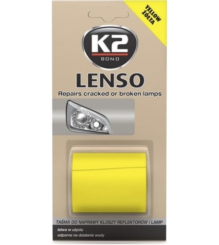 LENSO Galben - Banda reparat lampi auto - galbena