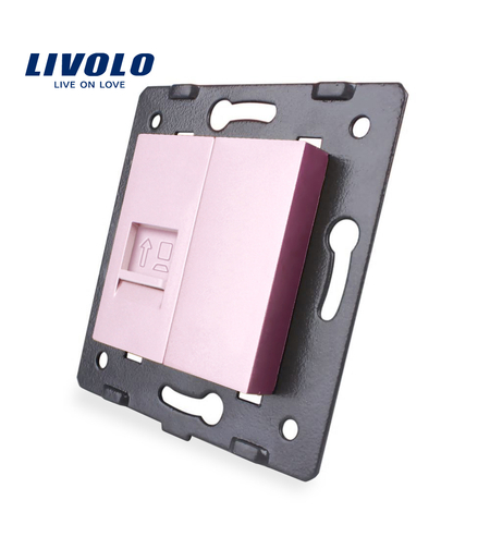 Priza internet Livolo, roz